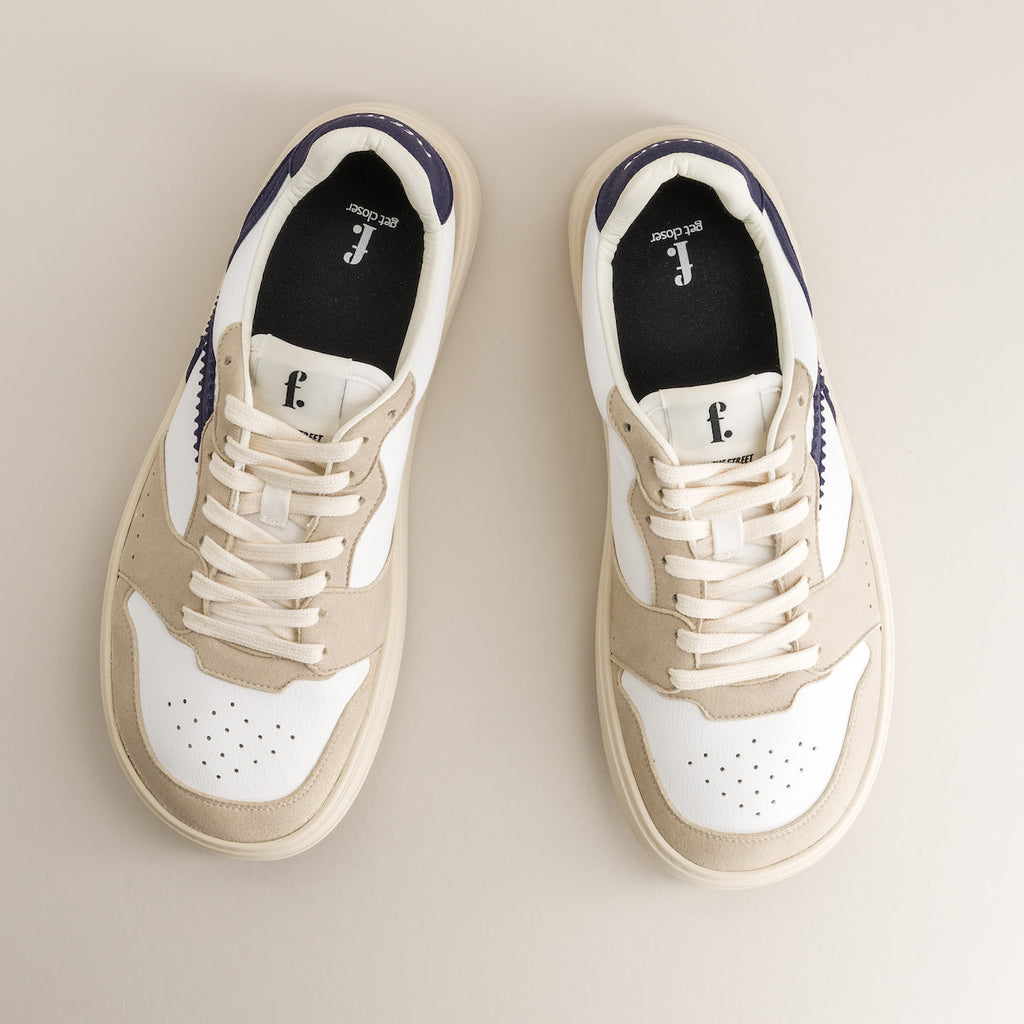 Blue barefoot sneakers - top view