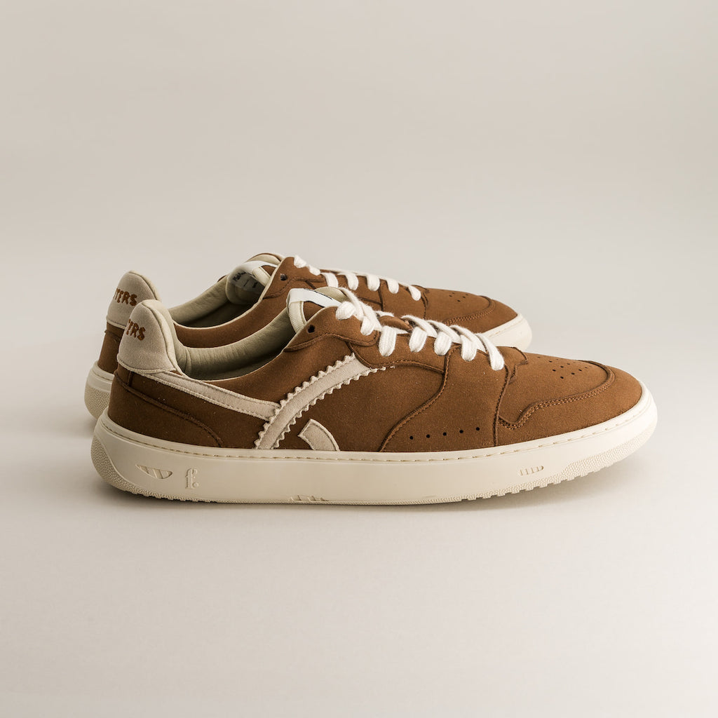 Brown barefoot sneakers - side view