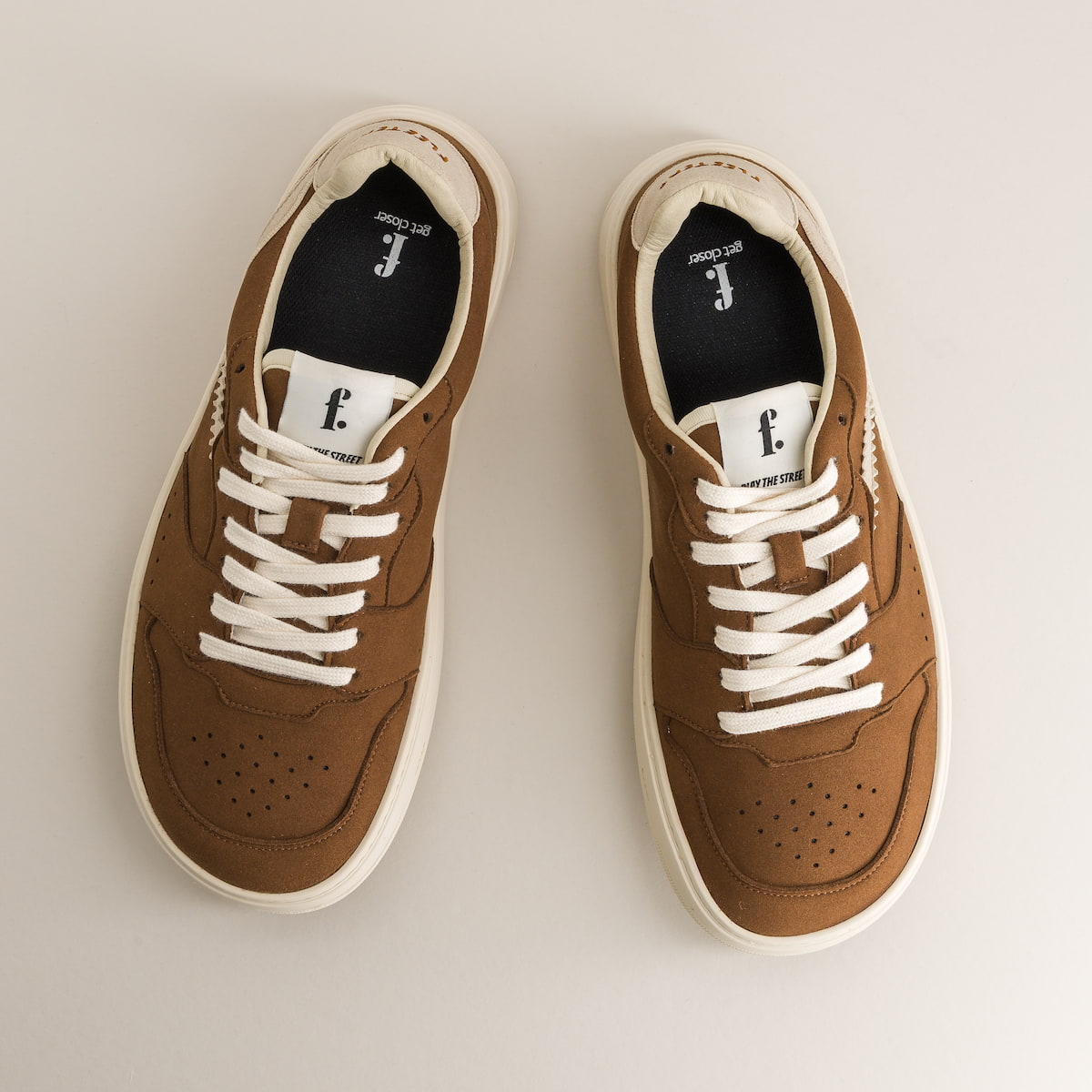 Brown barefoot sneakers - Top view