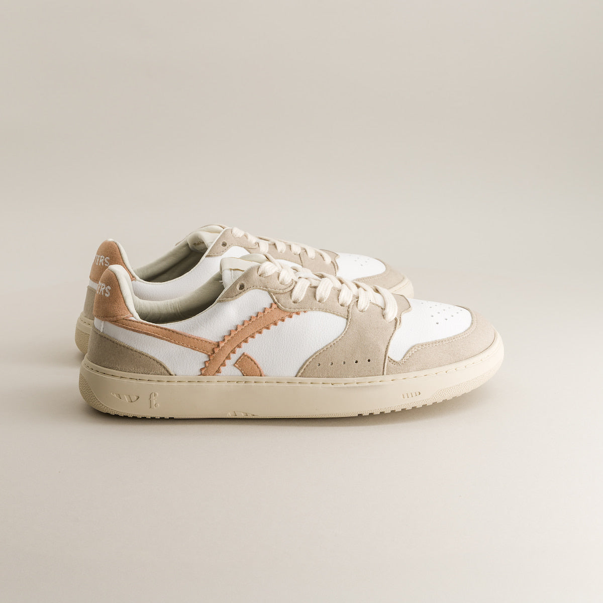 White & pink barefoot sneakers - side view