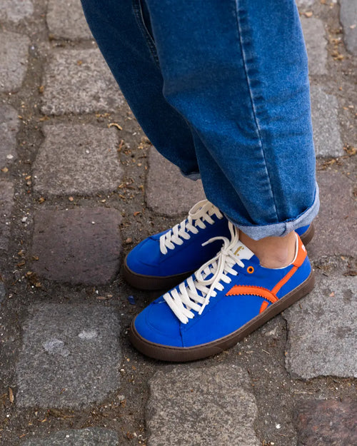 Blue barefoot sneakers