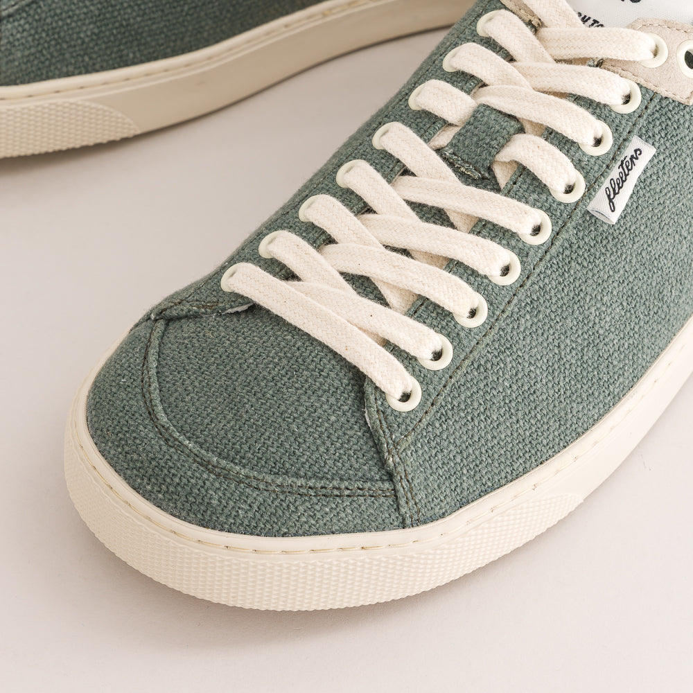 Green wool barefoot sneakers - detail