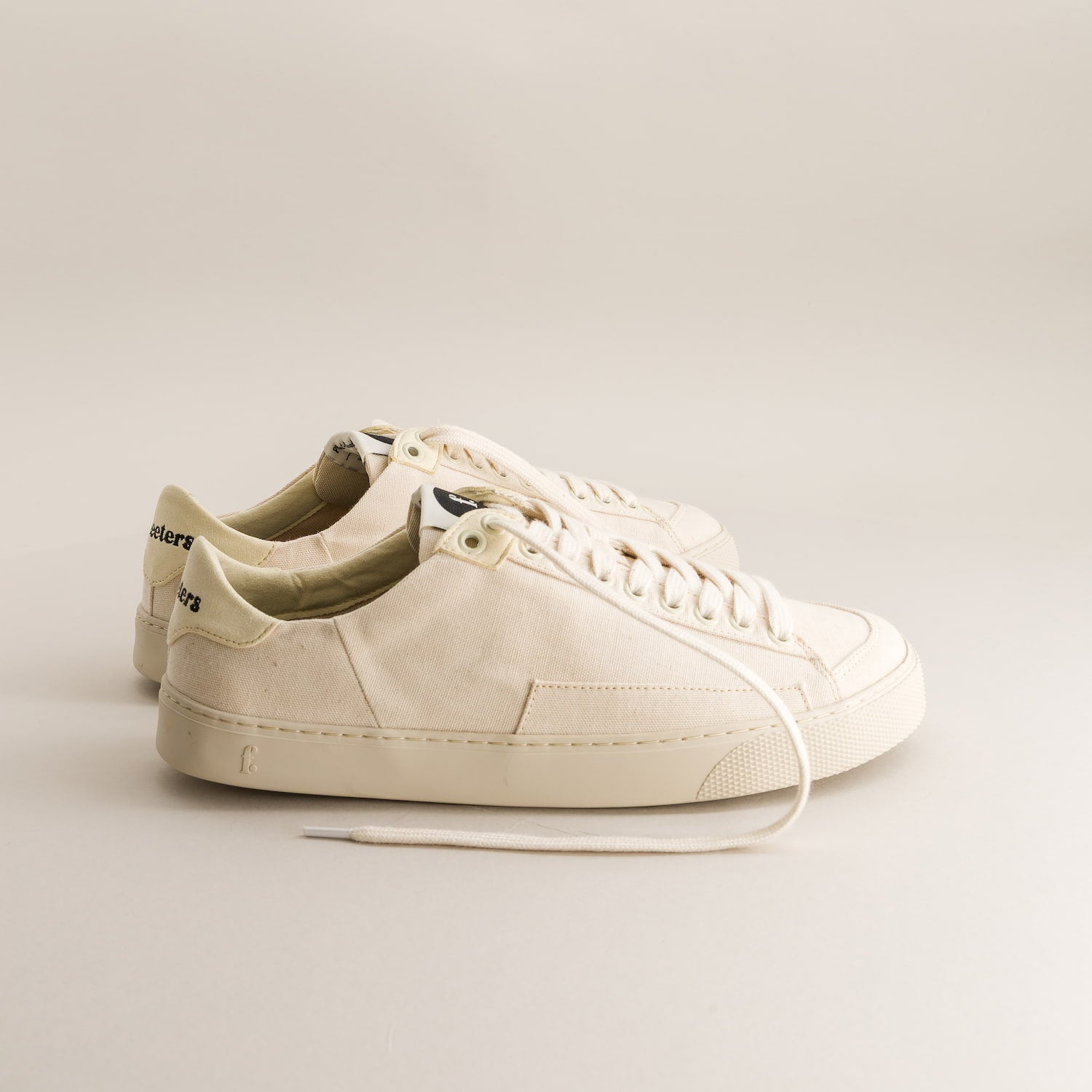 Barefoot sneakers Peach Ivory Canvas - side view