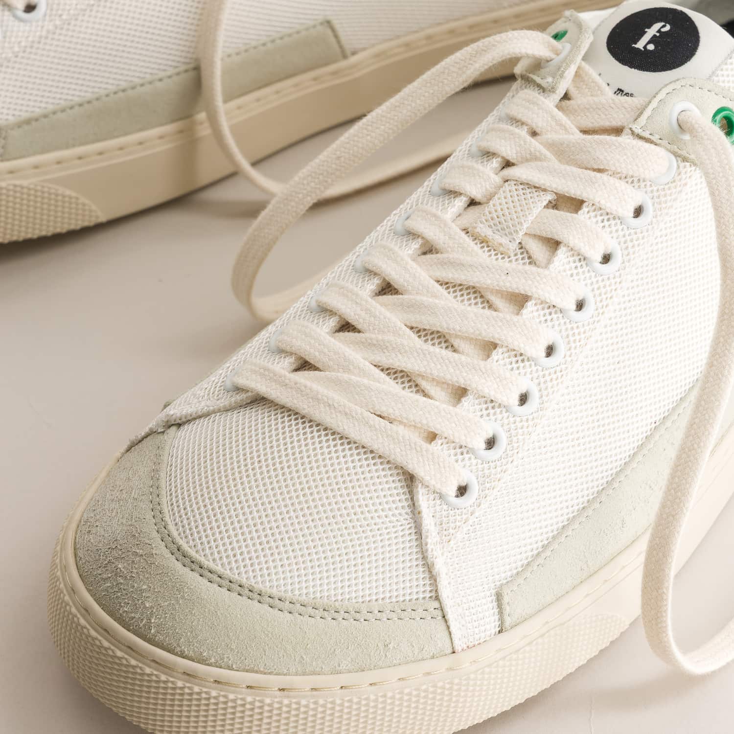 Barefoot sneakers Peach Mesh Erba - detailed view